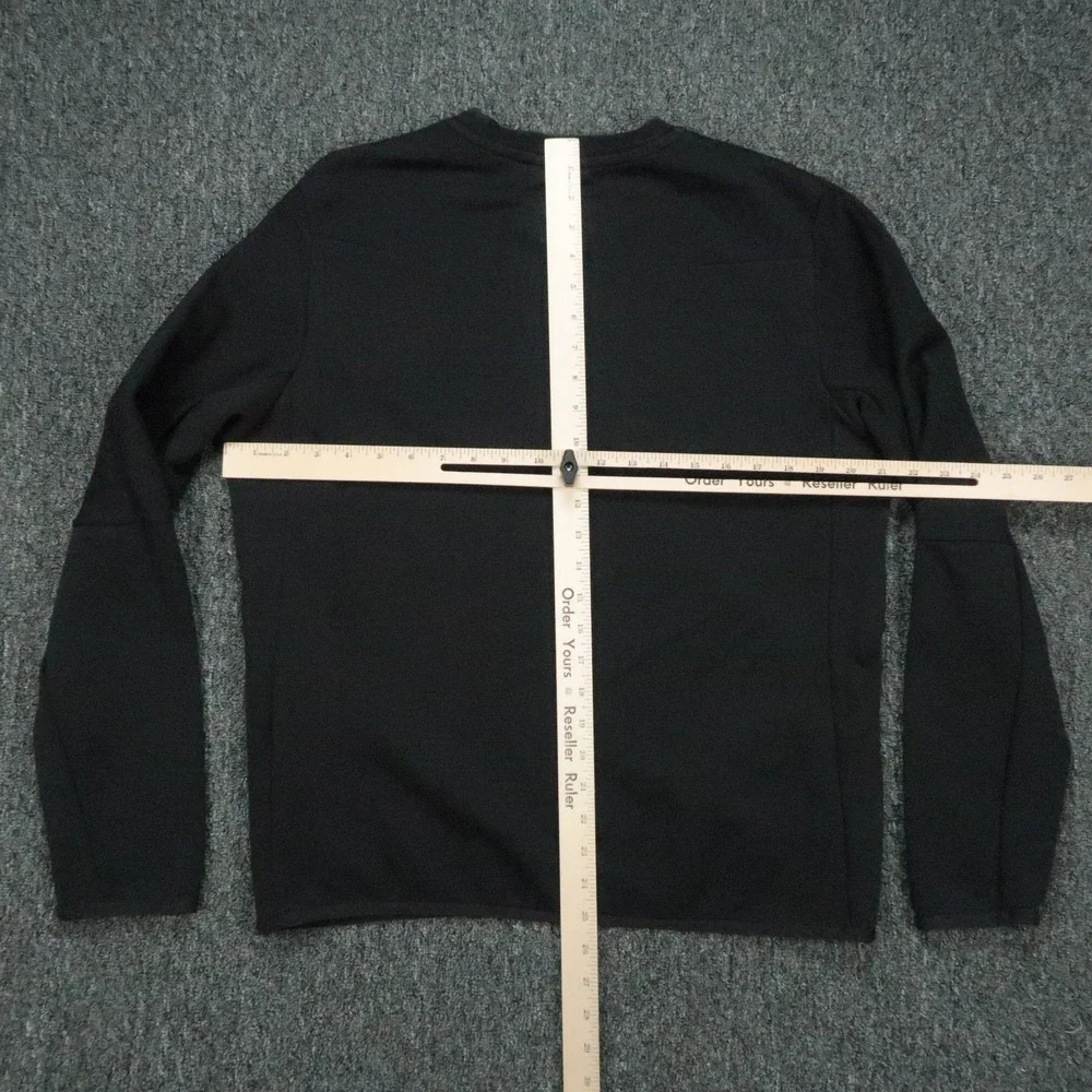 Nike Pullover Men Medium Black Sportswear Tech Fleece Crew Sweatshirt Sporty